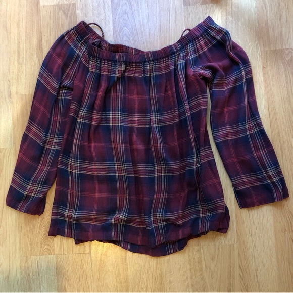 Cloth and Stone plaid top - Picture 6 of 6